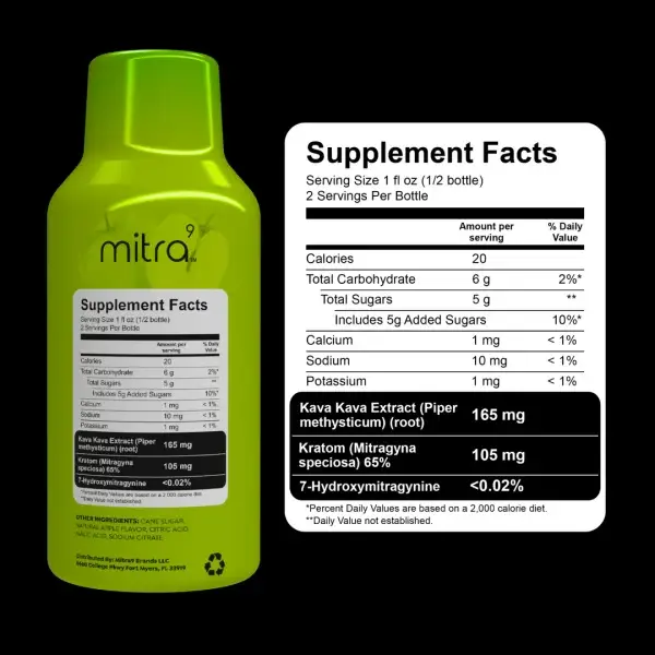 M9 Kava & Kratom Shot Case of 12 - Image 4