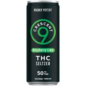 Crescent 9 Raspberry Lime THC Seltzer 24-Pack