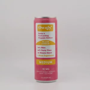 PEACH CITRUS 10 MG THC SELTZER - MEDIUM STRENGTH - 24 PACK
