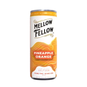 Delta 9 THC + CBD Seltzer Beverage 20MG - Pineapple Orange 24 Pack