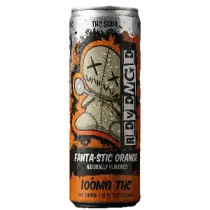 Revenge THC Soda - Fantastic Orange - 100MG 24-Pack